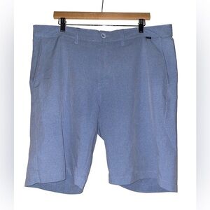 Travis Matthew Street Art Chino‎ Golf Short Flat Front Blue Performance Men 38
